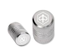 Tapa de válvula de neumático para Liberty125 MP3 500 Medley Beverly 300 ZIP50 Tapas De Vástago De Válvula De Neumático De Rueda De Motocicleta Cubiertas Herméticas(Silvery)