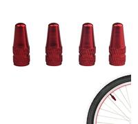 Tapa de válvula francesa, 4 tapas de válvula Prestas, vástago de aleación de aluminio, válvula de neumático colorida | Tapa de válvula Prestas para bicicleta, tapa de válvula multifuncional de estilo