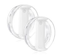 Tapa de vaso de 40 onzas para Stanley, a prueba de derrames, resistente a salpicaduras, funda de repuesto para accesorio de taza Stanley (paquete de 2) (blanco, 40 onzas)