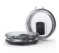 Tapa de vaso de repuesto de 30/32 onzas para Yeti Rambler, taza de 14/35 onzas, tapa de repuesto con deslizador magnético, sin BPA (paquete de 2)