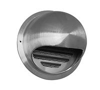 tapa de ventilacion, Campana de salida de ventilación de aire que proporciona aire fresco a las habitaciones, cubierta de salida de ventilación de pared redonda con protección mosquitera(3.2In/80Mm)