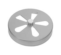 Tapa de Ventilación Circular de Hierro Plata para Estufa Calefacción | Ajuste Simple, Resistencia Corrosión, Reducción de Ruido, Flujo