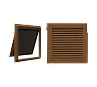 Tapa de ventilación, Cubierta Cuadrada marrón para Panel eléctrico Empotrado, diseño al RAS de 16x26 Pulgadas, solución de extracción Que Ahorra Espacio para hoteles: Duradera, Elegante, per