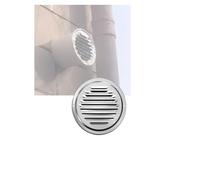 Tapa de ventilación de boca plana de acero inoxidable engrosada - Campana de escape de pared exterior biselada de 45 ° for campanas extractoras, tubos de(80mm/3.1in)