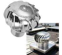 Tapa de ventilación de techo con accionamiento de turbina eólica, rotación automática por flujo de aire/viento, sin consumo de agua, 150 mm, 304, para casas, fábricas, áticos, granjas, tapa de