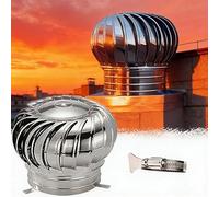 Tapa de ventilación de techo giratoria de 110 mm para turbinas eólicas, redonda, 20,3 cm, 30,5 cm, 35,6 cm, 40,6 cm, 45,7 cm, 50,8 cm, tapa de escape de acero inoxidable para rejillas de ventilación