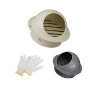 Tapa de ventilación for secadora, tapa for ventana, sombrerete for chimenea, 70 mm, 80, 100, 110 for techo, tubo escape estufa, cocina, campana(Black,160mm/6.3in)