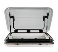 Tapa de ventilación para Techo de Caravana RV Kit de ventilación para Techo de Autocaravana con claraboya y Ventana con luz LED Kit de ventilación para Techo de RV(800x500mm(31.5 x19.7 Inch))