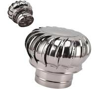 Tapa de ventilación para turbina eólica de techo, tapa de escape de acero inoxidable, ventilación giratoria del ático, diseño a prueba de fugas para una ventilación eficiente