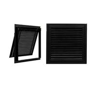 Tapa de ventilación, Tapa Cuadrada Negra empotrada para Panel eléctrico de 12 x 42 Pulgadas | Diseño Empotrado para hoteles | Solución de extracción Que Ahorra Espacio | 30,5 x 106,7 cm. per