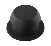 Tapa de ventilador de escape de cabeza de hongo, diseño ABS, ideal para caravanas y vagones, mejora el flujo de aire y la protección contra la lluvia (negro)