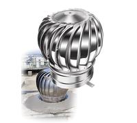 Tapa de ventilador sin motor, de acero inoxidable 304 extra grueso, resistente a la lluvia y ventilada, for plantas industriales, granjas y chimeneas residenciales.(80cm/31.5in)