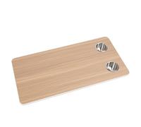 Tapa de VR con 2 Portavoz, Mesa Naval 31.49x15.74 Esquinas Redondeadas para el Remolque del Remolque de Autocaravana (Brown)