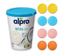 Tapa de Yogurt 500 g, Tapa Reutilizable Silicona para Yogur, Tapadera Tarro 500 Grs. (PACK 8)