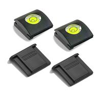 Tapa de Zapata para Nikon Serie Z y D - 2 Protectores Estándar y 2 Tapas con Nivel de Burbuja Integrado - Kit de Protección para Nikon Z30 Z50 Z50II Zf Z6 Z7 Z8 Z9 D3500 D5600 D7500 D850 P1000 P950