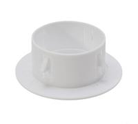 Tapa decorativa de plástico para aberturas de ventilación montadas en la pared compatible con tuberías de CA y pasajes de línea de utilidad (60 mm)