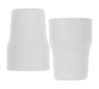 Tapa Decorativa para Válvula Angular 2 Piezas | PVC Blanco, Acabado Decorativo y Montaje Sencillo, para Paredes de Azulejo, Baños y Pisos