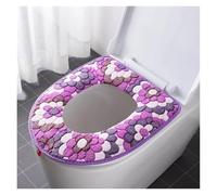Tapa del aseo y tapas del tanque Coral Fleece U Shape Toilet Seat Cover Multicolor(A)