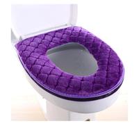 Tapa del aseo y tapas del tanque Plush Toilet Seat Cover Multicolor Bathroom Accessories(Purple)