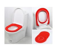 Tapa del aseo y tapas del tanque Toilet Seat Cover Pack Of 3 Multicolor(Red)