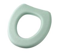 Tapa del aseo y tapas del tanque Toilet Seat Cover Silicone Washable Reusable Waterproof Multicolor Bathroom Accessories(Green1)