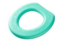 Tapa del aseo y tapas del tanque Toilet Seat Cover Silicone Washable Reusable Waterproof Multicolor Bathroom Accessories(Green)