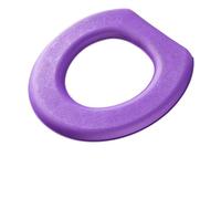 Tapa del aseo y tapas del tanque Toilet Seat Cover Silicone Washable Reusable Waterproof Multicolor Bathroom Accessories(Purple)