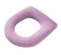 Tapa del aseo y tapas del tanque Warm Knitting Toilet Seat Cover for Winter Multicolor 36x44cm(Pink)