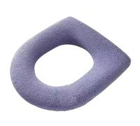 Tapa del aseo y tapas del tanque Warm Knitting Toilet Seat Cover for Winter Multicolor 36x44cm(Purple)