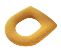 Tapa del aseo y tapas del tanque Warm Knitting Toilet Seat Cover for Winter Multicolor 36x44cm(Yellow)