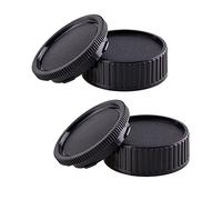 Tapa del cuerpo de la cámara y cubierta de la lente trasera compatible con Leica M LM, Zeiss ZM, Voigtlander VM Mount Lens Cover (paquete de 2)