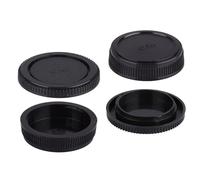 Tapa del cuerpo de la cámara y cubierta de lente trasera compatible con cámaras Olympus OM Mount y lente, 2 juegos