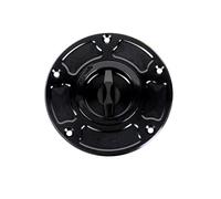 Tapa del depósito de Combustible para Motocicleta Suzuki GSXR 750 GSXR 1000 GSXR 600 Hayabusa GSX1300R y GSX250R (Negra)