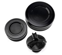 Tapa Del Depósito De Líquido De Freno Delantero Y Trasero Y Tapón De Llenado De Aceite Para Motocicleta Para TRACER 9GT 2021-2025 QAQMHVCVB(3pcs-Black)