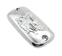 Tapa del depósito del cilindro maestro del freno de la motocicleta cromada Adorno de cabeza de águila Free Spirit para Honda Shadow 400 700 Magna 250 750 Steed 400 600 Valkyrie Goldwing