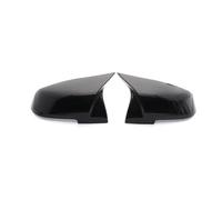 tapa del espejo retrovisor 2x Cubierta De Espejo Blanca Negra | Para BMW Para 1 2 3 3GT 4 X1 E84 M2 i3 Serie Material ABS(Carbon Fiber Look)
