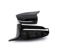 Tapa del Espejo Retrovisor Coche para BMW 5 Series G30 G38 17-18, Juego Completo Izquierdo+Derecho - Cubierta Espejo Lateral Coche en ABS,Black