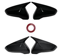Tapa Del Espejo Retrovisor Para Hyundai Para Veloster 2018-2023 Cubierta Espejo Retrovisor Coche Carcasa Fibra Carbono/tapa Espejo Lateral Posterior Brillante Cubierta Espejo Puerta(Gloss Black)