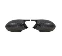 Tapa del espejo trasero con apariencia de fibra de carbono | Estilo M3 compatible con BMW Serie 1 3 E90 E91 E92 E93 E81 E82 E87 E88.(Forged Carbon Look,A)
