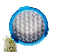 Tapa del frasco de brote - Germinación de frasco de, ancha Masón | Tapa de brotes de goteo del kit de cultivo de plantas con la tapa de la pantalla de acero inoxidable ancha, taza de p