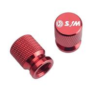 Tapa del núcleo de la válvula CNC Válvula Neumátic para MAXSYM 600i TL500 TL 500 DRG158 FNX150 Accesorios para Motocicleta, Tapas De Válvula Neumático Aluminio CNC, 2 Unidades(Red)