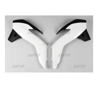 TAPA DEL RADIADOR PARA KTM SX '13-'17, COLOR OEM '17 (BLANCO/NEGRO)