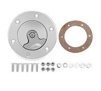 Tapa del tanque de celda de 6 pernos Reemplazo de montaje empotrado 35,5 mm Accesorio universal para automóvil Acero inoxidable Plata Procesado CNC Resistente a la corrosión