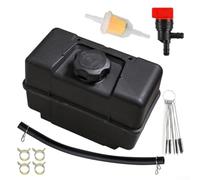 Tapa del tanque de combustible 691993 para motor de equipo de césped 49337 490572 con línea de combustible y herramienta de limpieza de pulverización de suciedad de carbono