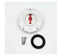 Tapa Del Tanque De Combustible CNC Motocicleta Para VFR400 VFR750 VFR800 VFR1200F VFR 400 750 800 1200F(rojo plata)