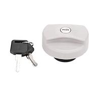 Tapa del Tanque de Combustible con Bloqueo Aramox, Tapa del Tanque de Combustible, Tapa Gris, Bloqueo + Llaves Aptas para Vectra Astra 1702834 93224461