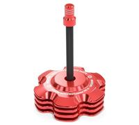 Tapa del Tanque de Combustible de Gas Rojo NICECNC con Manguera Compatible con Grizzly 125 2011-2013, Raptor 700 2011-2026, TTR110E 2011-2025, YZ65 2018-2025, Ver Accesorios