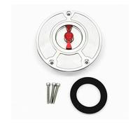 Tapa Del Tanque De Combustible De Motocicleta Sin Llave Para CBR600RR F5 CB400 CBR600 CBR1000 CBR250(rojo plata)