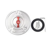 Tapa del tanque de combustible for GSXR600 750 1000 GSXR GSXR1000 K4 K5 K6 K7 K8 K9 2010-2020 SV650 GW250 Bandit GSF 650 1250 GSX1300R(Sliver Red)