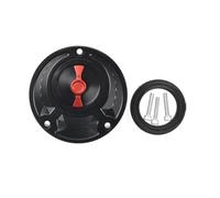 Tapa Del Tanque De Combustible Y Gasolina CNC Sin Llave Motocicleta Para Yamaha YZF R125 2012(Negro ROJO)